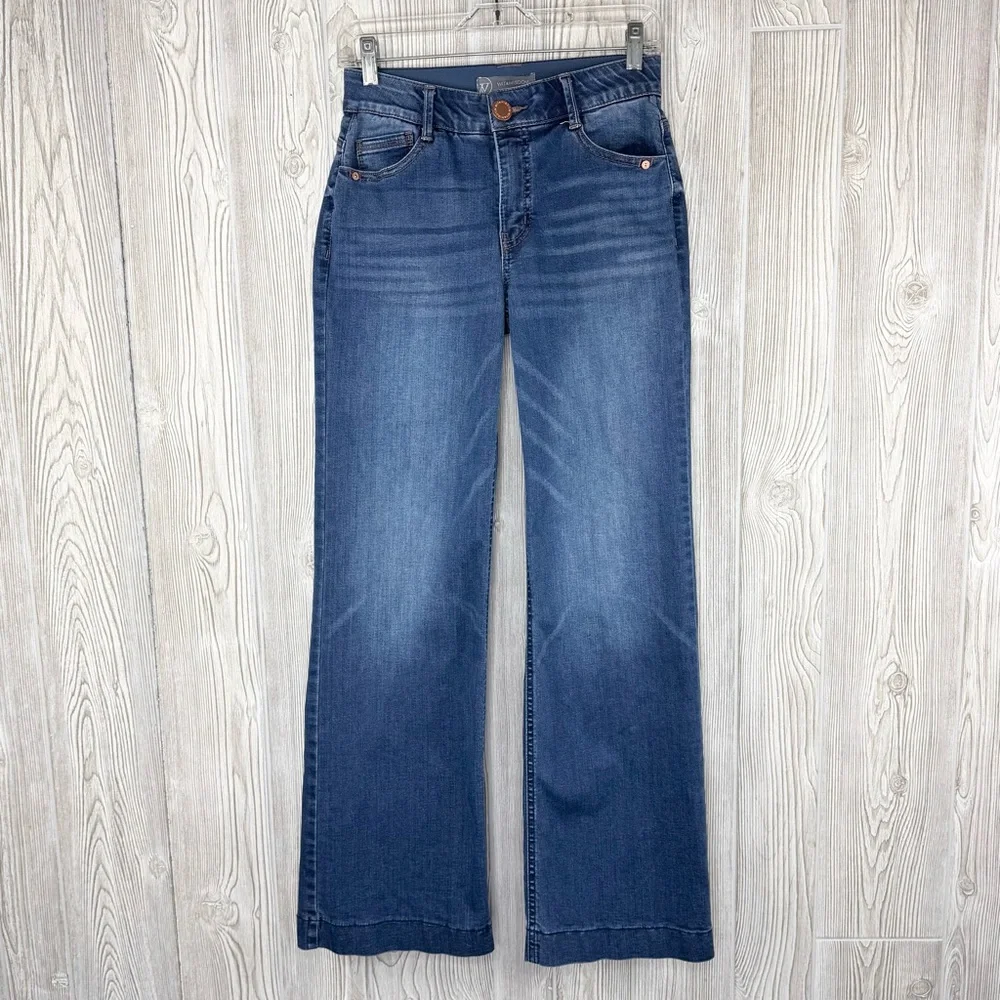 Wit & Wisdom Sam High Rise Wide Leg Jeans 0
